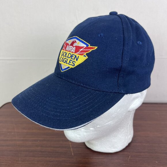 NRA National Rifle Association Golden Eagles Strapback Hat Cap Navy Blue - Picture 5 of 10